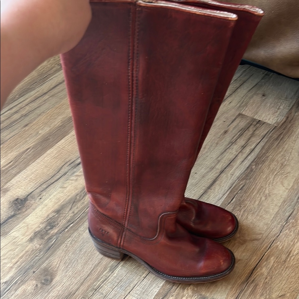 Frye Brown Over the Knee Boots Classic Equestrian Design